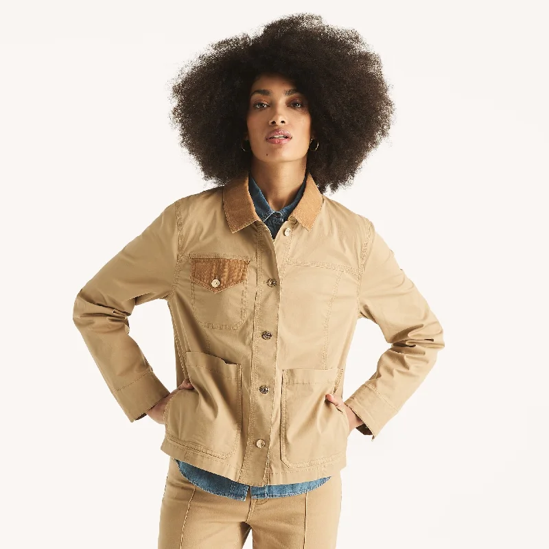 Lace-Up JacketsNautica Womens Corduroy Utility Jacket