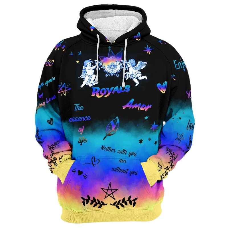 Patchwork SweatshirtsAngels Hoodie