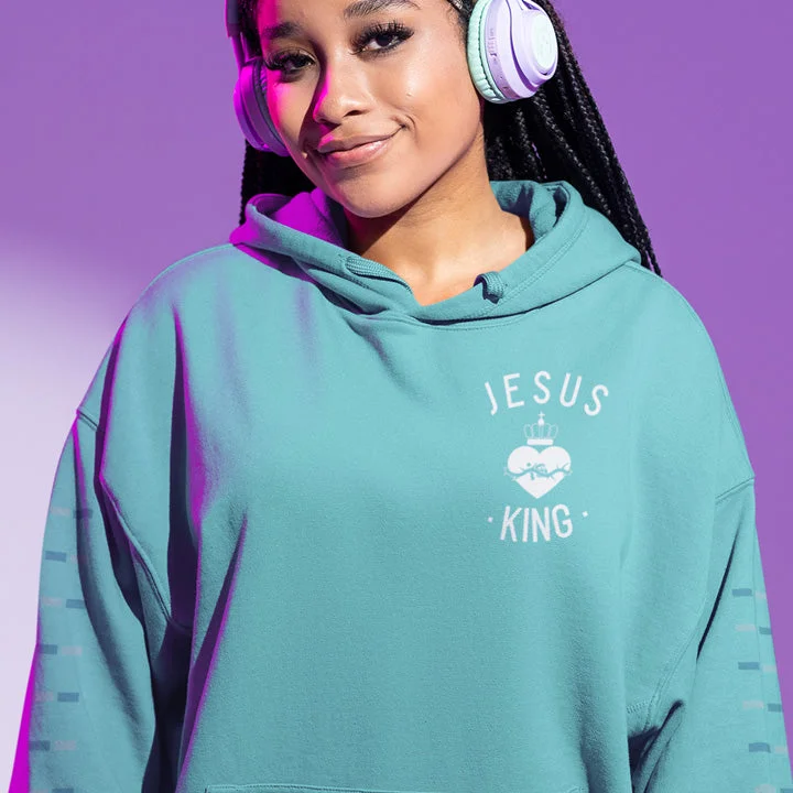 Reflective HoodiesJesus is KING - Ladies Pullover Hoodies