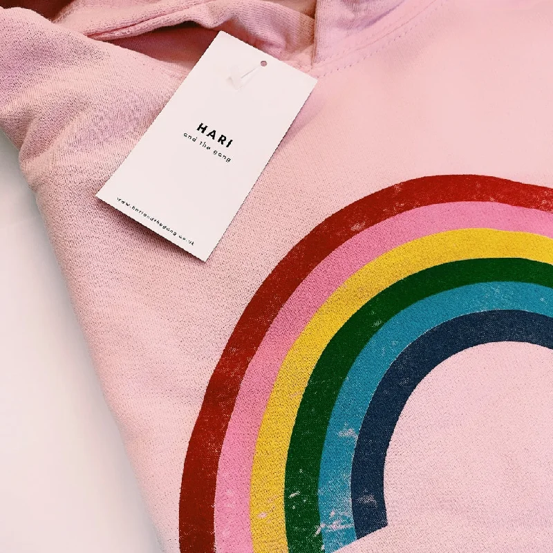 Thermal HoodiesKID: Rainbow Hoodie in Pink