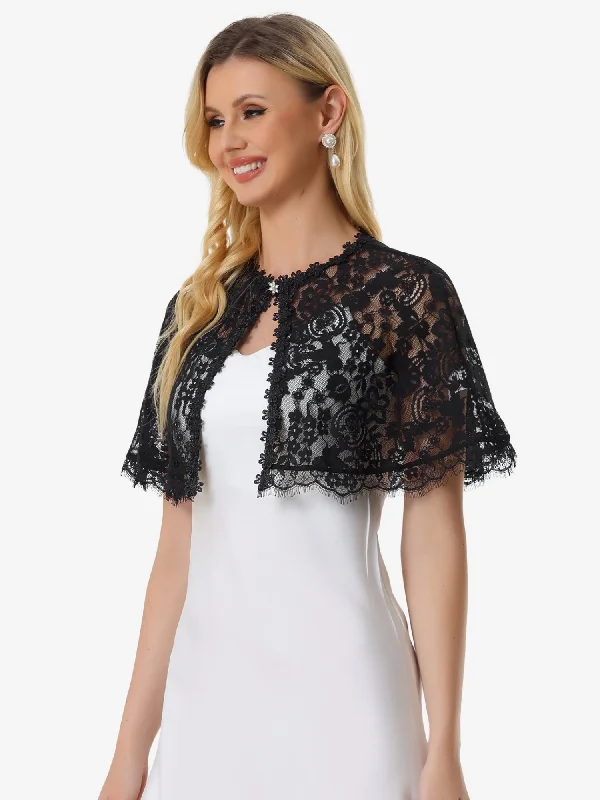 Lace Shawls Wrap Evening Dress Wedding Cape Bolero Shrug