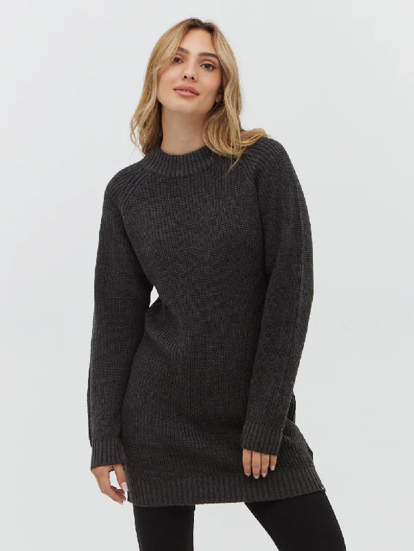 Karlie Rib Knit Sweater Dress