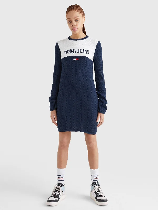 Tommy Hilfiger Retro Logo Sweater Dress - Women