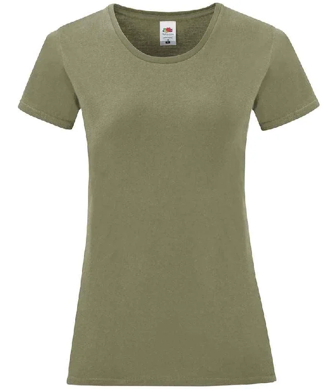 Fruit of the Loom Ladies Iconic 150 T-Shirt | Classic Olive