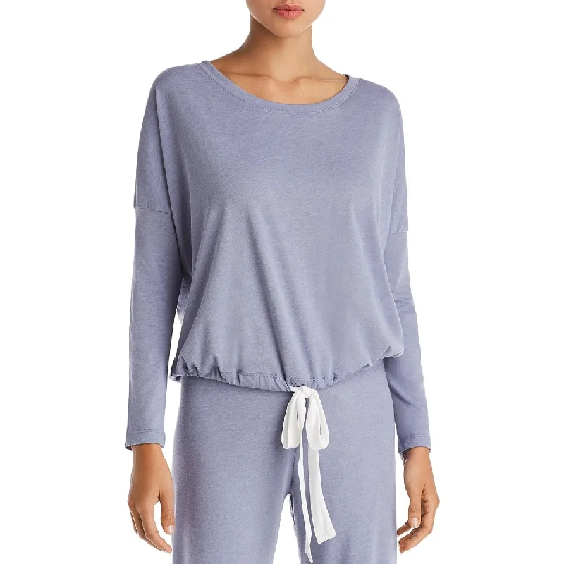 Eberjey Womens Heather Heathered Slouchy Pullover Top