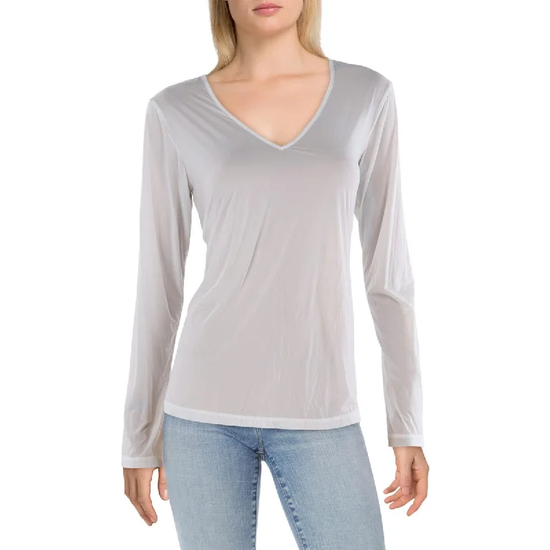 Jamie Sadock Womens V-Neck Underlayer Pullover Top